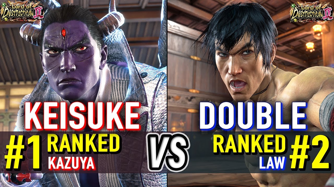 T8 🔥 KEISUKE (#1 Ranked Kazuya) vs DOUBLE (#2 Ranked Law) 🔥 Tekken 8 High Level Gameplay
