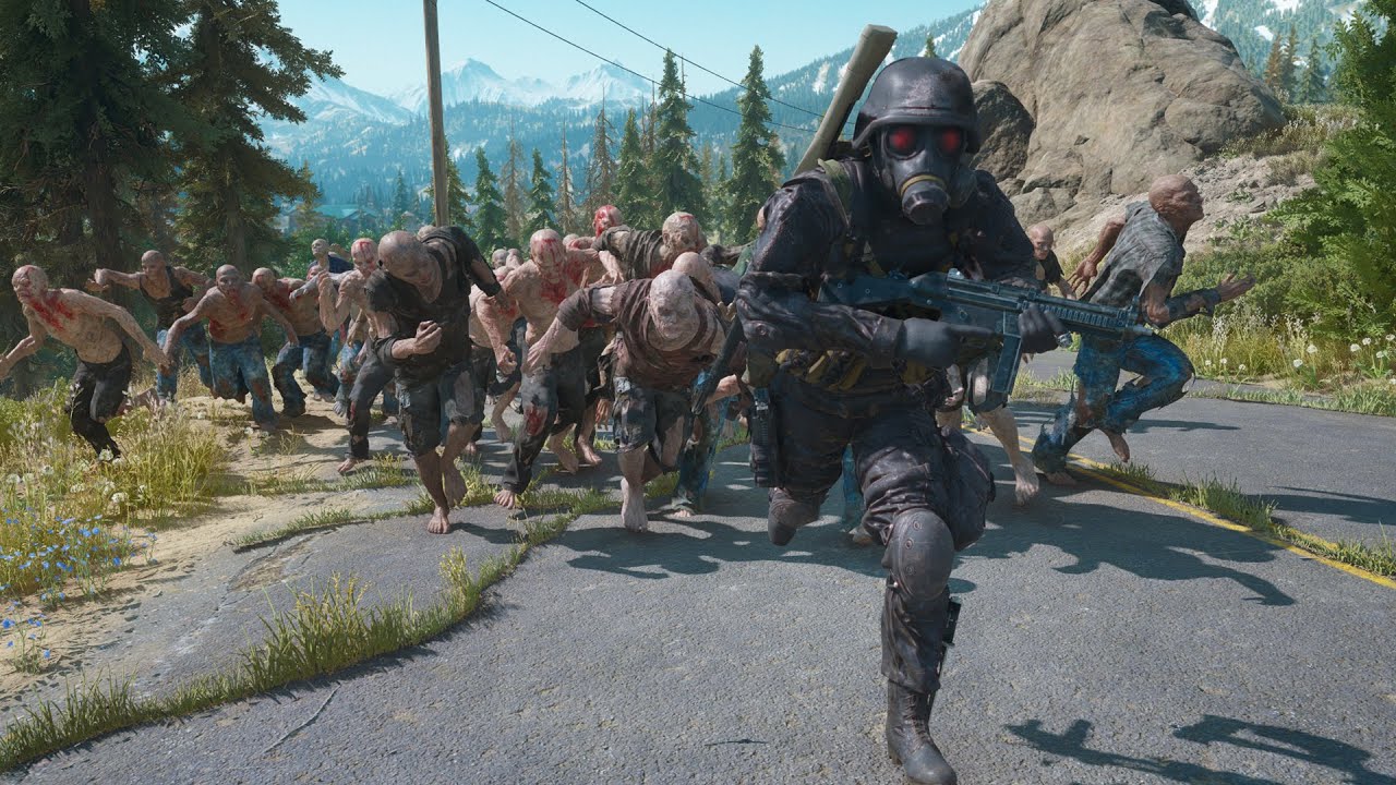 Resident Evil HUNK VS ZOMBIE HORDE - Days Gone Agent Hunk Mod