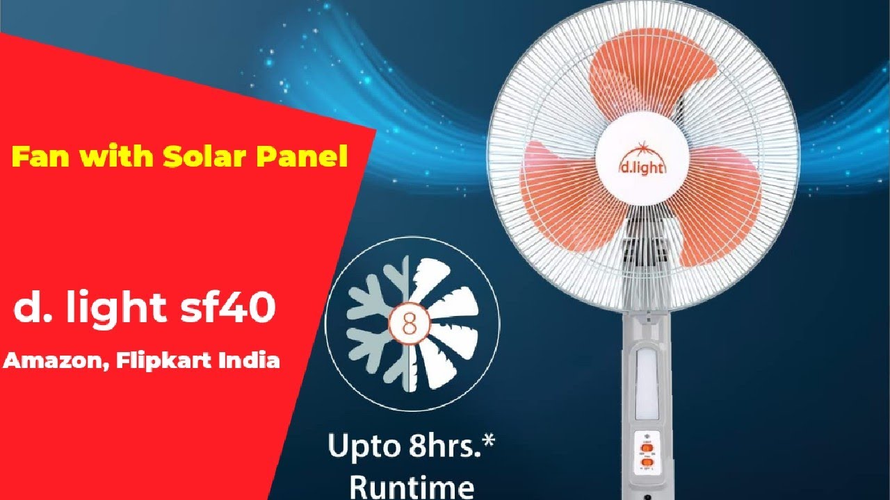 8Hours Backup Solar Fan | D.light sf40