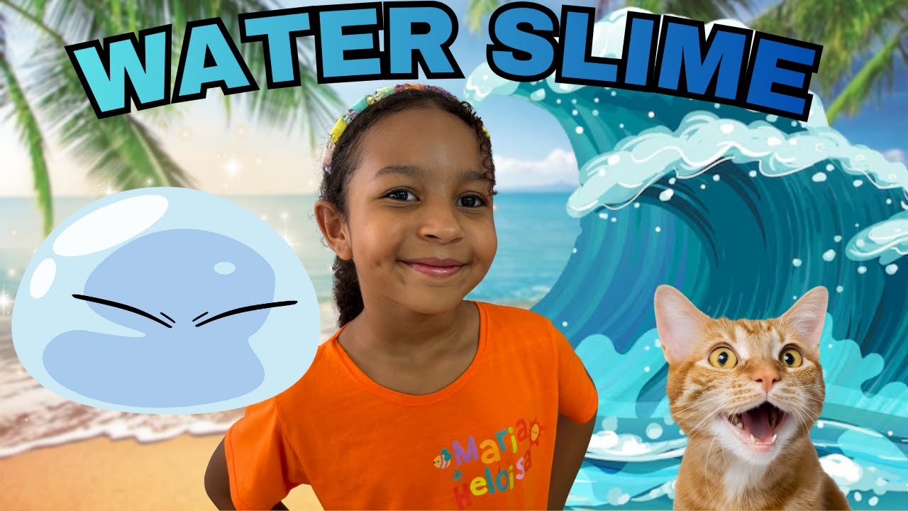 Fazendo Water Slime!🌊🌊✨✨🌊🌊