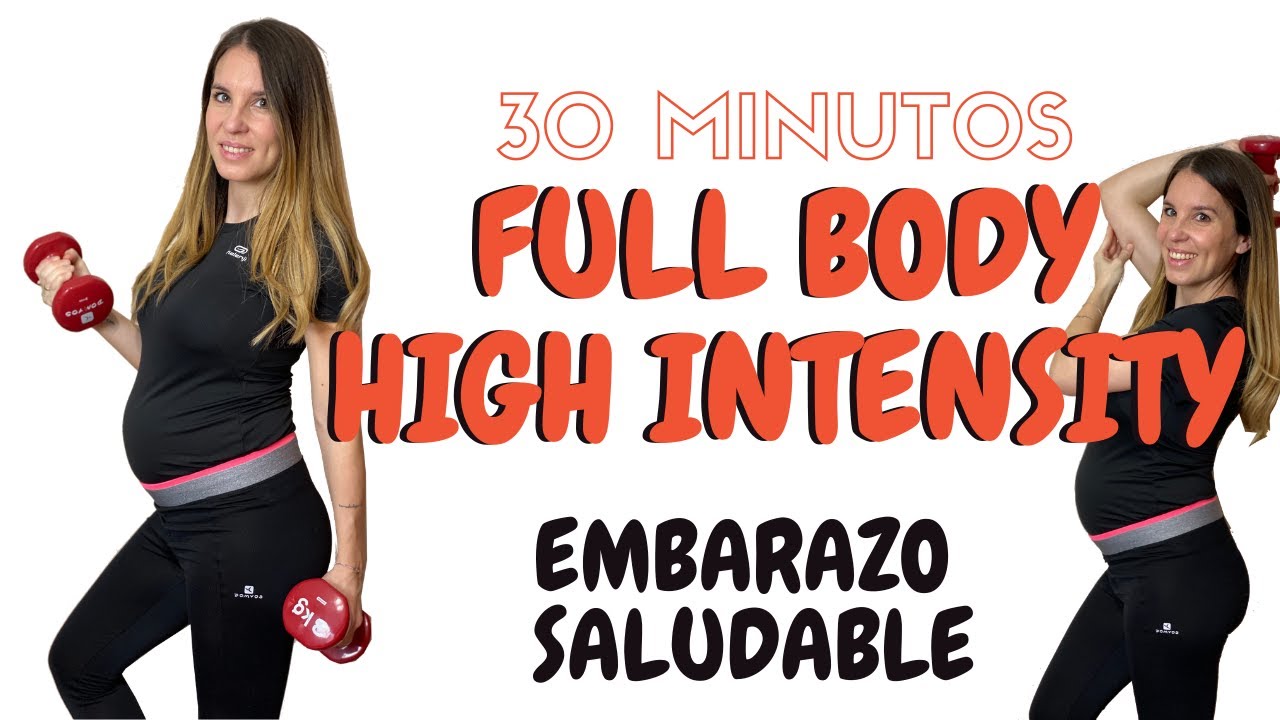 FULL BODY INTENSITY HIGH AT HOME | Ejercicios para entrenar en casa embarazadas | Semana 20