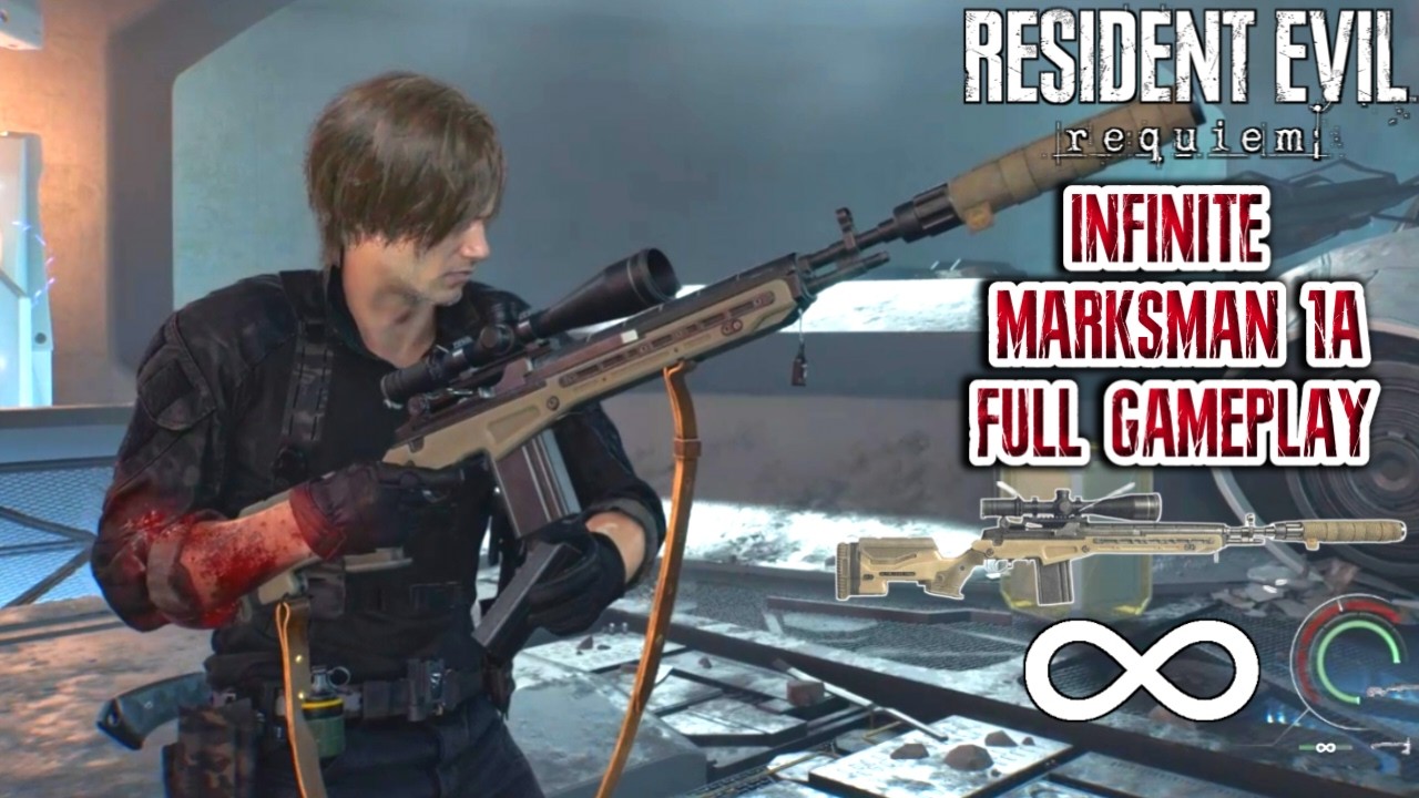INFINITE MARKSMAN 1A ONLY!! Raccoon City Full Gameplay - Resident Evil Requiem