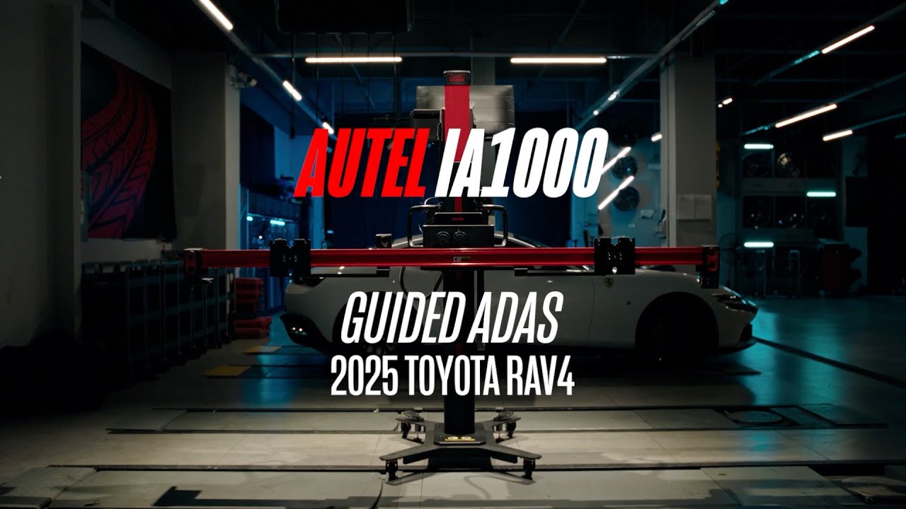 Демонстрация рабочего процесса ADAS с помощью Autel IA1000 на Toyota RAV 4