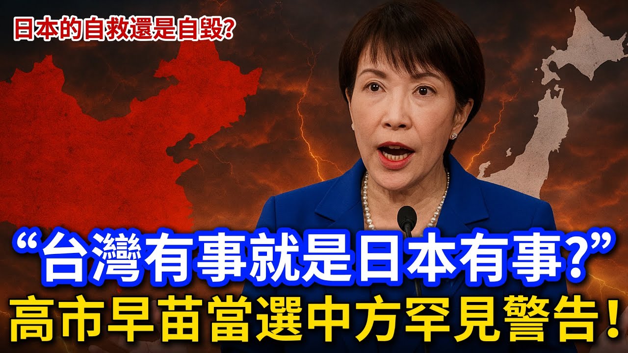 “台灣有事就是日本有事？” 從搖滾少女到極右翼首相！高市早苗的“反華演出”，是日本的自救還是自毀？
