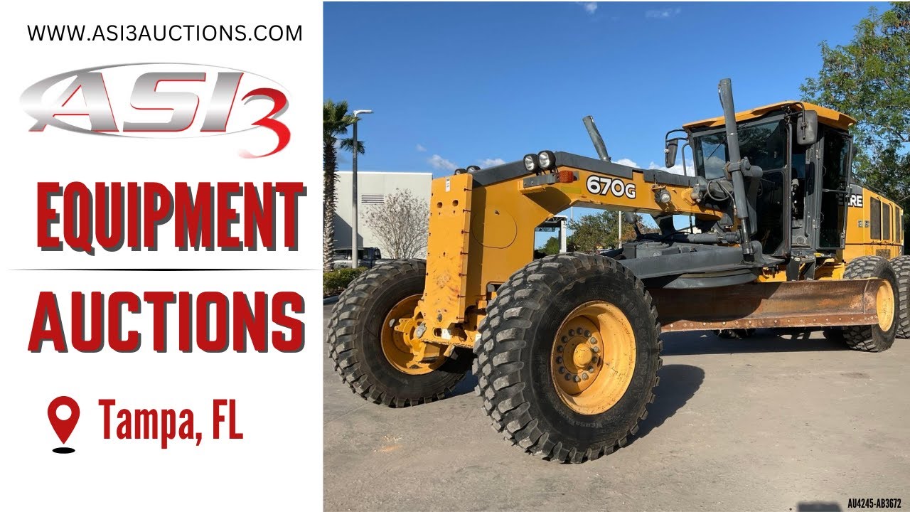 🏗️ Jobsite Muscle on Six Wheels | John Deere 670G Motor Grader