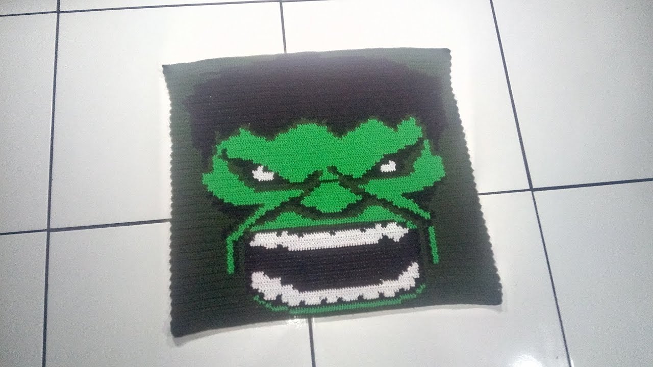 Tapete - Croche - Hulk - Parte final