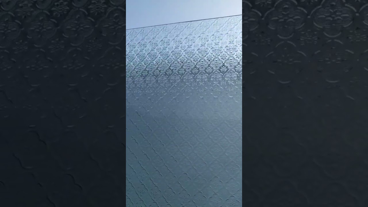 Clear flora glass #patternedglass #glass #China #buildingglass #factory #figuredglass
