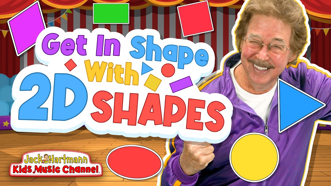 Get In Shape With 2D Shapes! | Draw 2D Shapes and Move! | Jack Hartmann