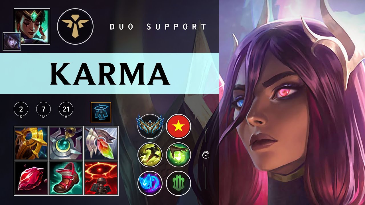 Karma Support vs Maokai - VN Challenger Patch 26.02