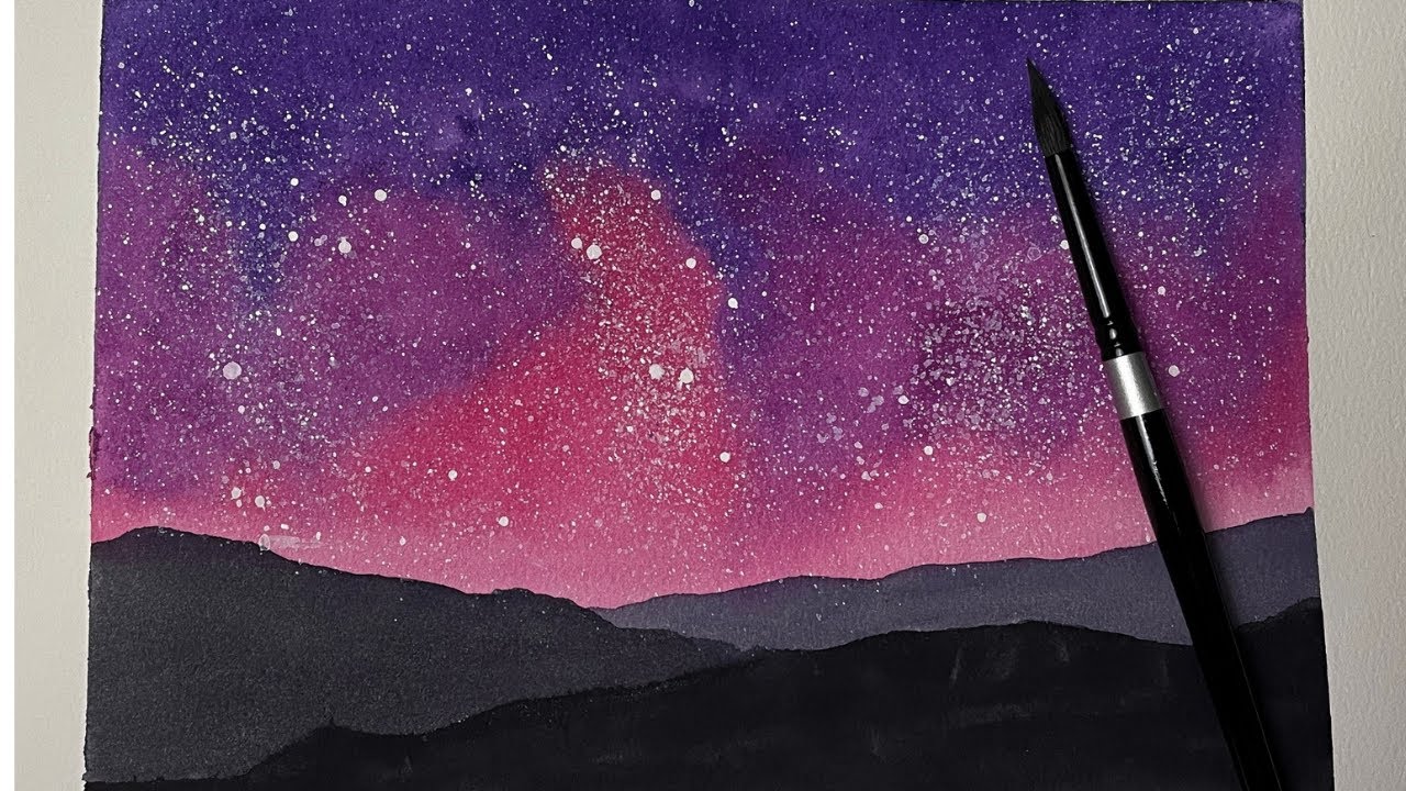 Beginner Watercolor Landscape & Sky Tutorial | Winsor & Newton Cotman Watercolor For Beginners