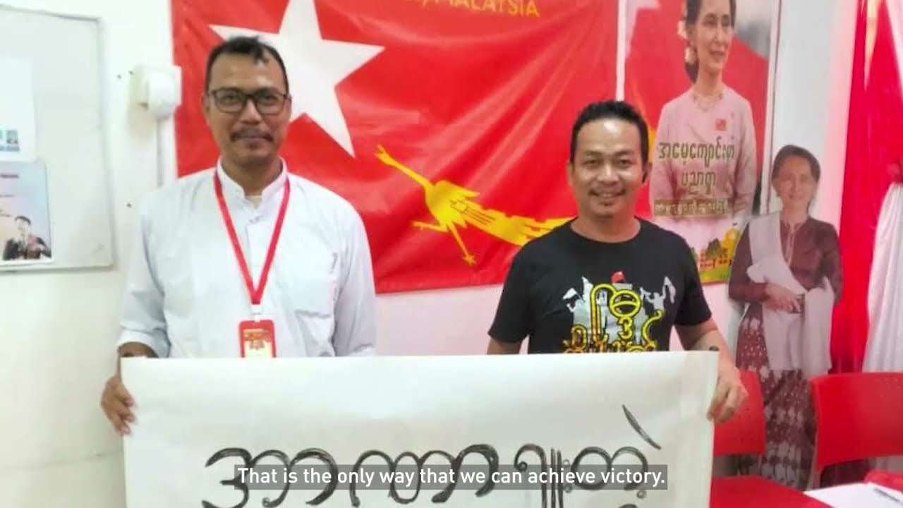 National League for Democracy party rally in Malaysia