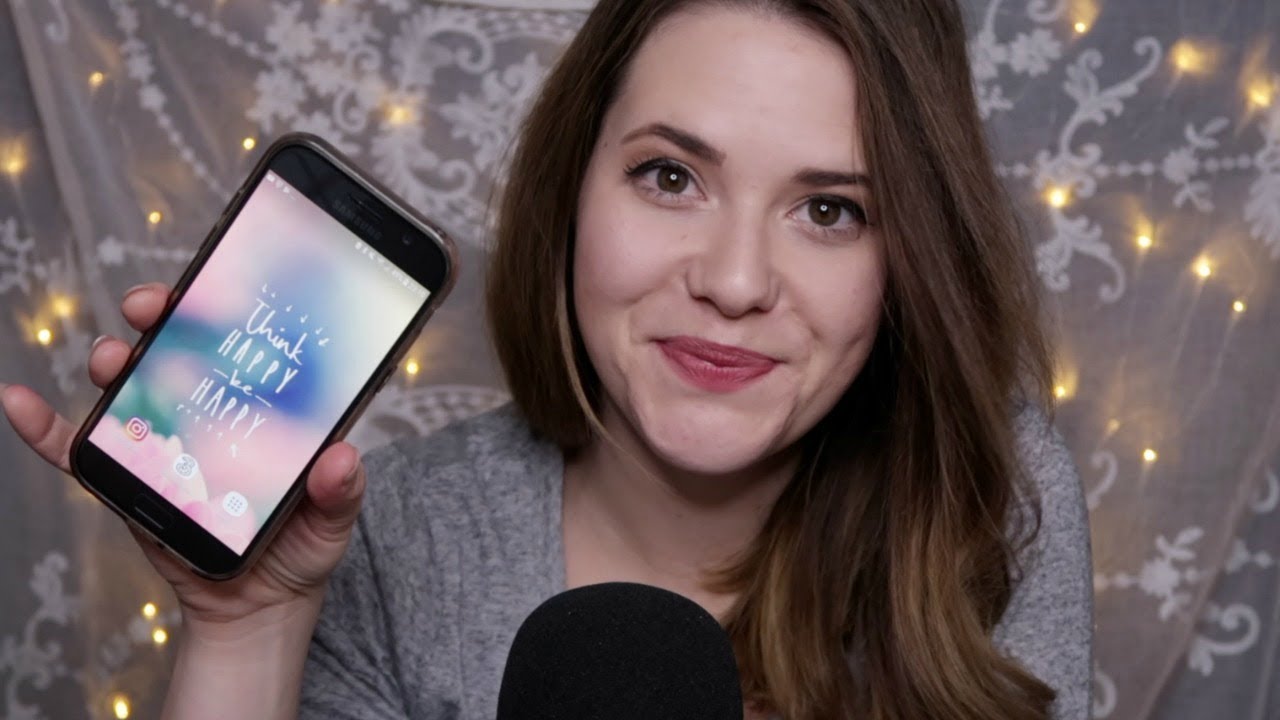 ASMR Whats on my PHONE ♡ Sanftes Handy Tapping & mehr | deutsch/german