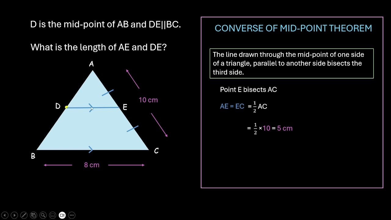 Converse of midpoint theorem | Quadrilaterals | NCERT Grade 9 | MATH | Khan Academy