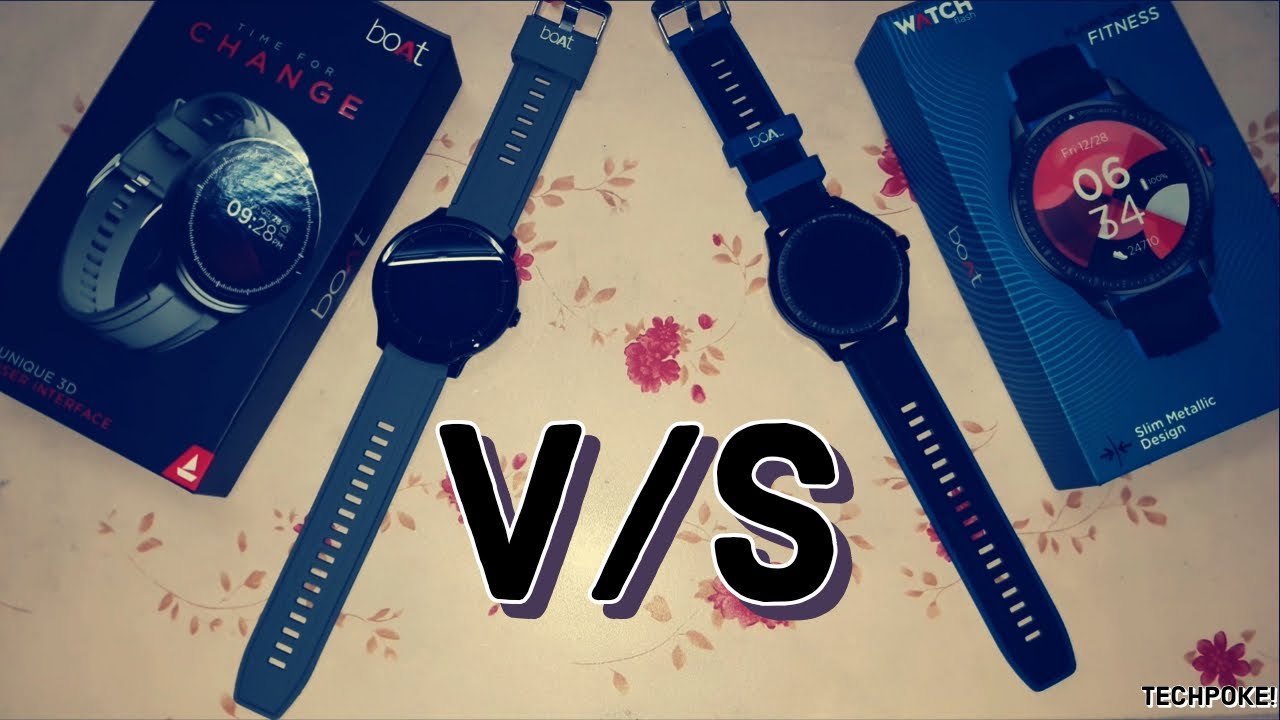 Boat watch DELTA vs Boat watch FLASH | Fitness watch- spo2-HR-Ip68 | Practical comparison #Techpoke!