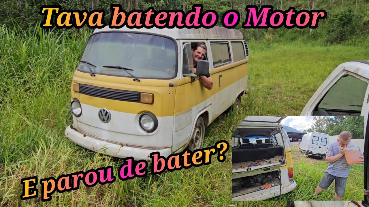 Funcionamos a kombi sucata que compramos no leilão, com direito a Test Drive derrubando mato