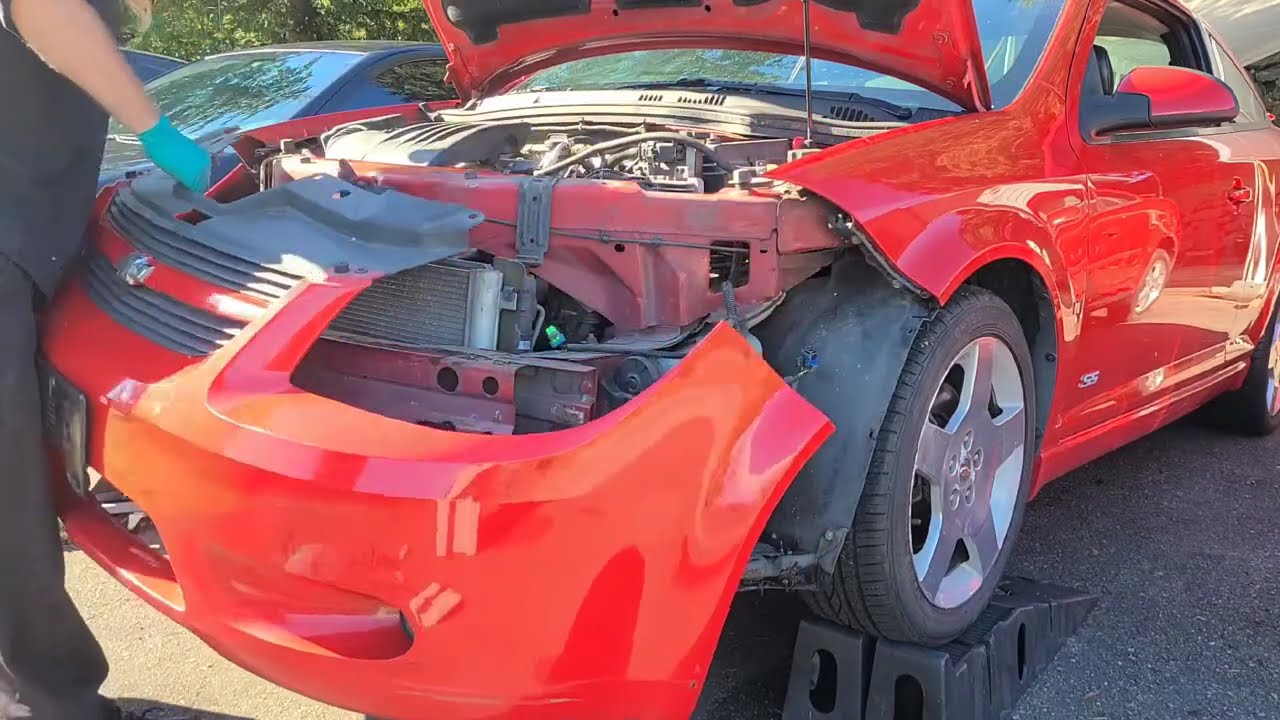 Снятие бампера Chevy Cobalt SS