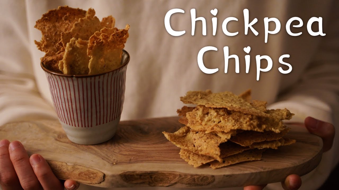 How to make Chickpea Chips (Crispbread) |  Plant based diet  | Low carb | Crispy & Simple
