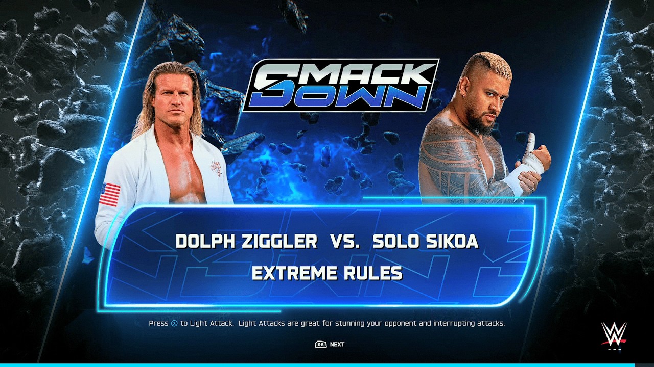 WWE 2K25 — Dolph Ziggler vs. Solo Sikoa — Extreme Rules Clash!