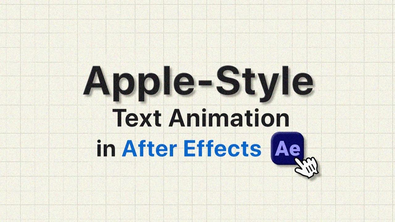 How to Make Apple Style Text Animation | After Effects Tutorial