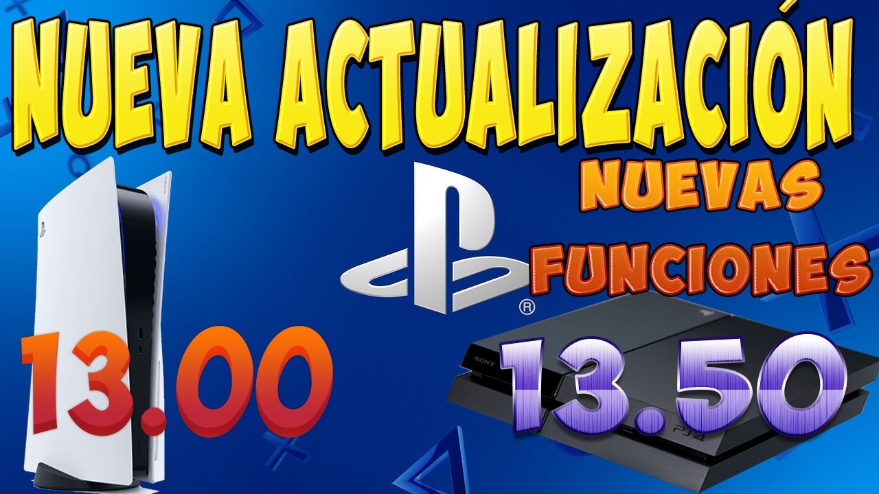 Nueva actualización con nuevas funciones PS5 13.00 y PS4 13.50