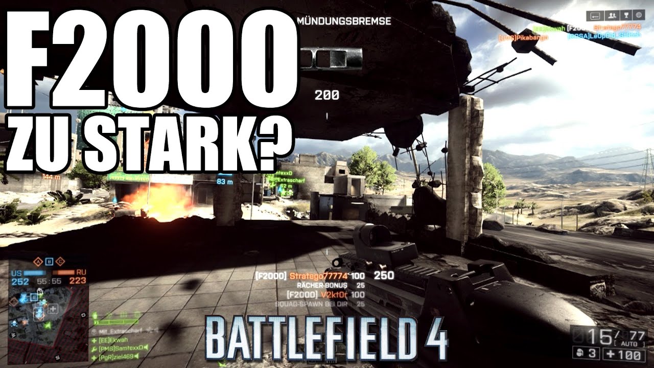 F2000 in Battlefield 4 OVERPOWERED? | F2000 schnell freischalten - Ekwah