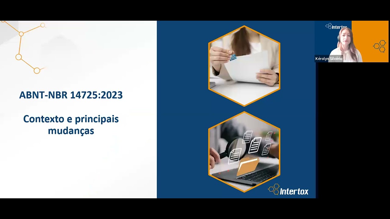WEBINAR GRATUITO: ABNT NBR 14.725:2023 – Identidade Química.