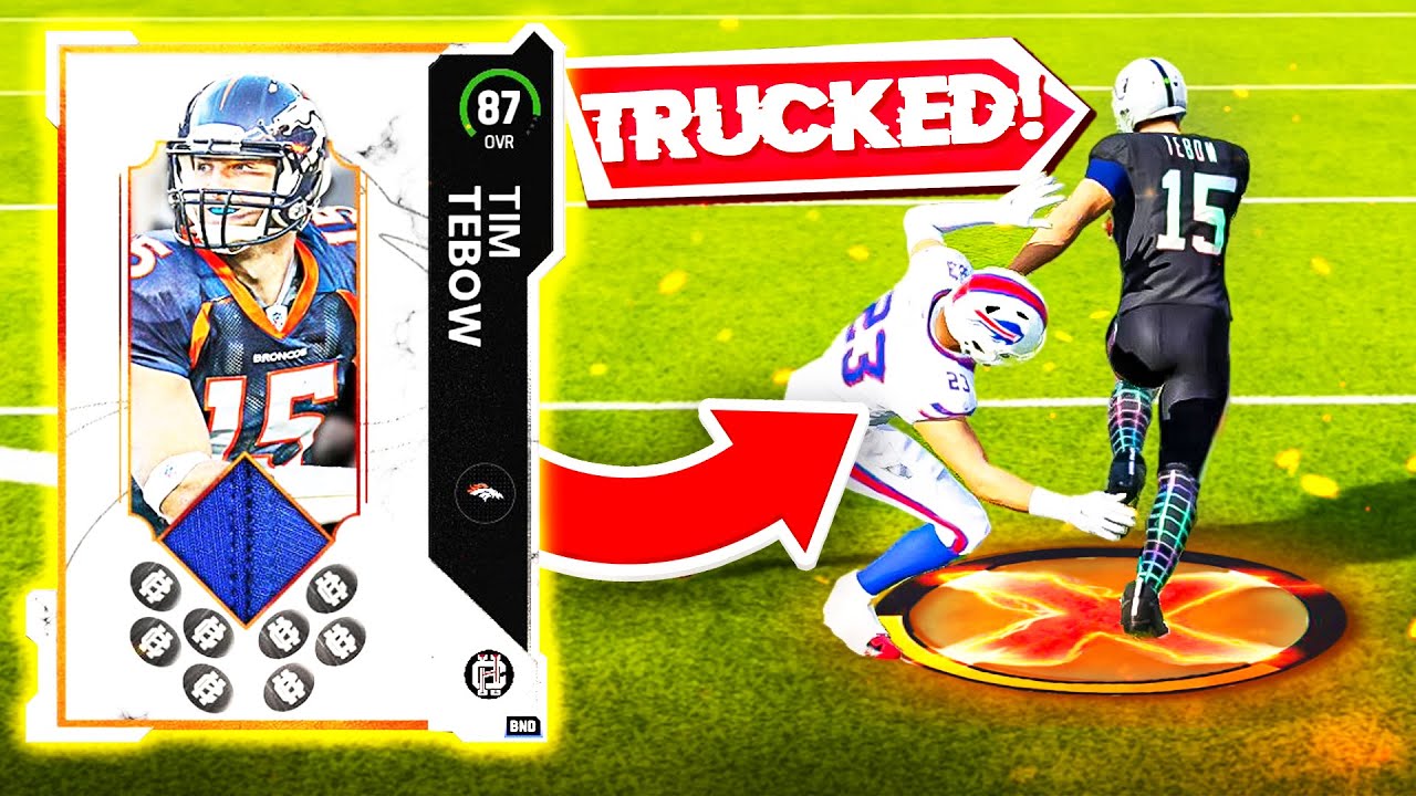 TIM TEBOW TRUCKS THE ENTIRE TEAM *WOW* Madden 23 Gameplay