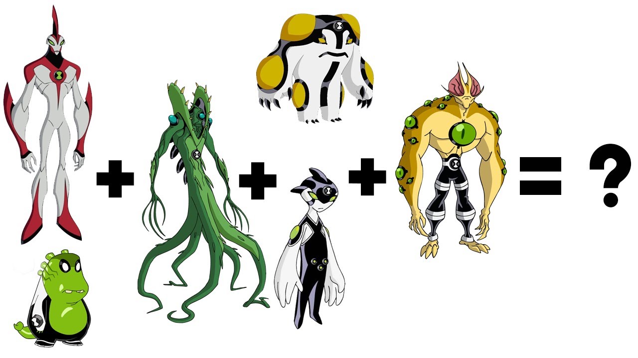 Ben 10  Aliens Cannonbolt + Wildvine + Upchuck + Eye Guy + Way Big + Ditto fusion Video #ben10