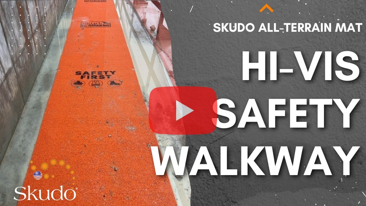 Skudo All-Terrain Mat: High-Visibility Safety Walkway