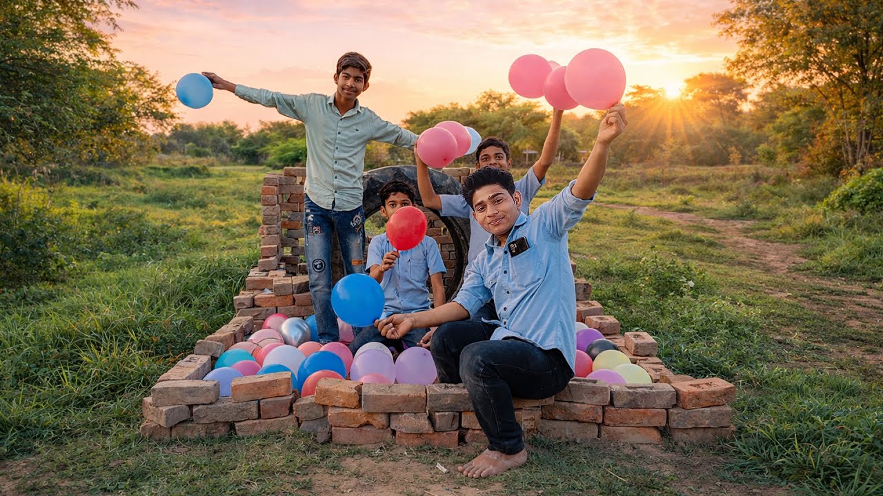 1 Minute Me Kitne Balloons 🎈 Phod Paye? 🤯 @uttam617vlogs