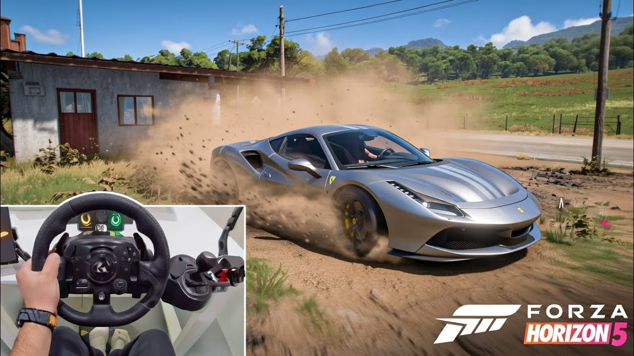 Ferrari 488 Pista - Forza Horizon5 | Logitech G923 Steering Wheel