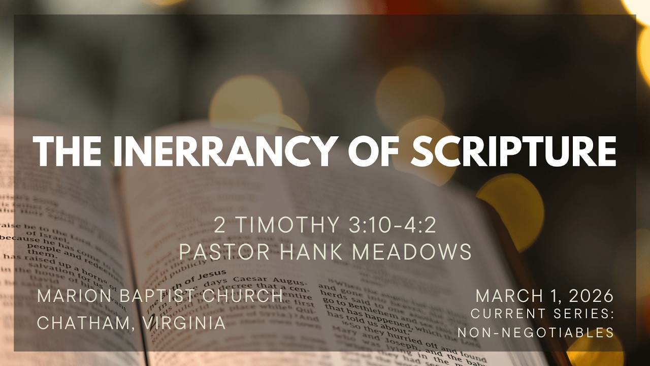 The Inerrancy of Scripture