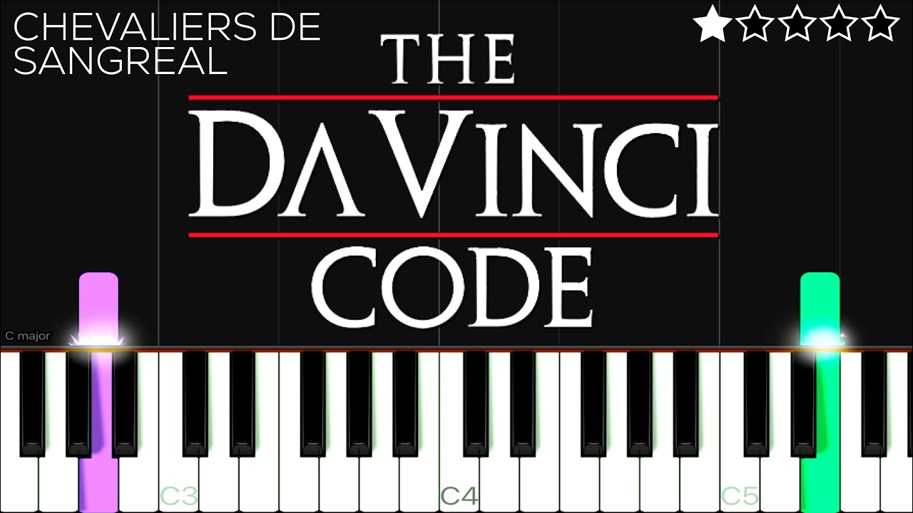 The Da Vinci Code - Chevaliers De Sangreal | EASY Piano Tutorial