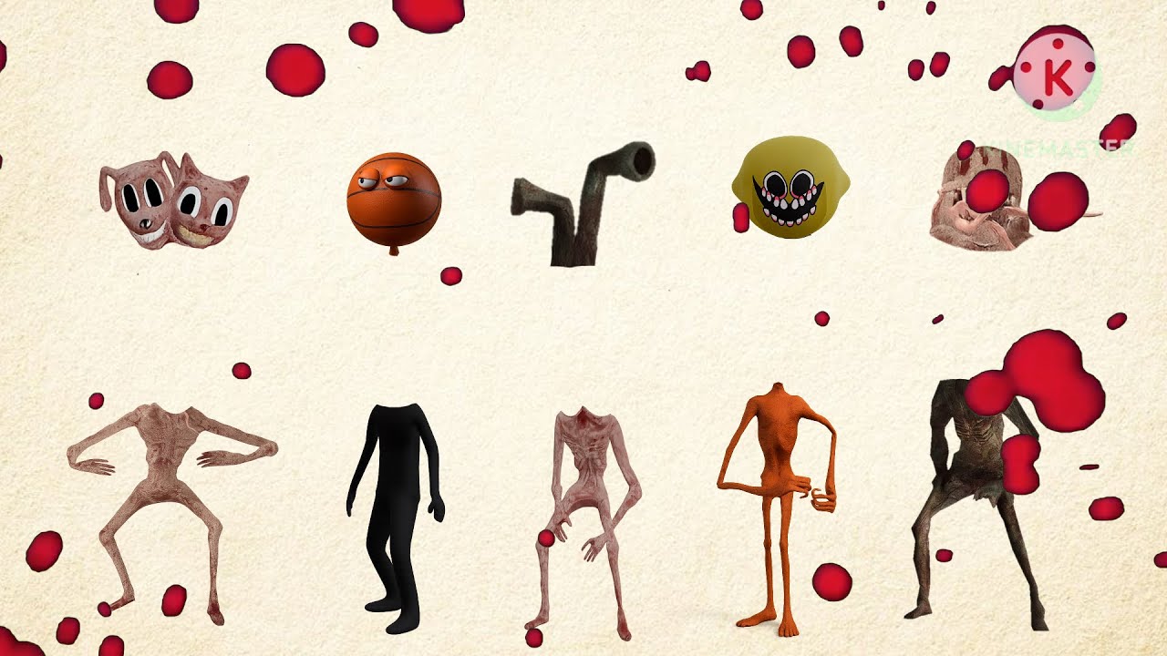 WRONG HEADS SIREN HEAD POOP, SIREN HEAD HOUSE, SIREN HEAD BRAIN EYE, SIREN HEAD OCTOPUS, SIREN HEAD