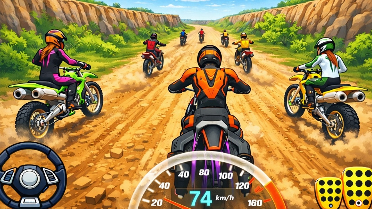 Безумные гонки на мотоциклах с трюками - Bikes Mountain Simulator Drive 3D Game - Игра для Android