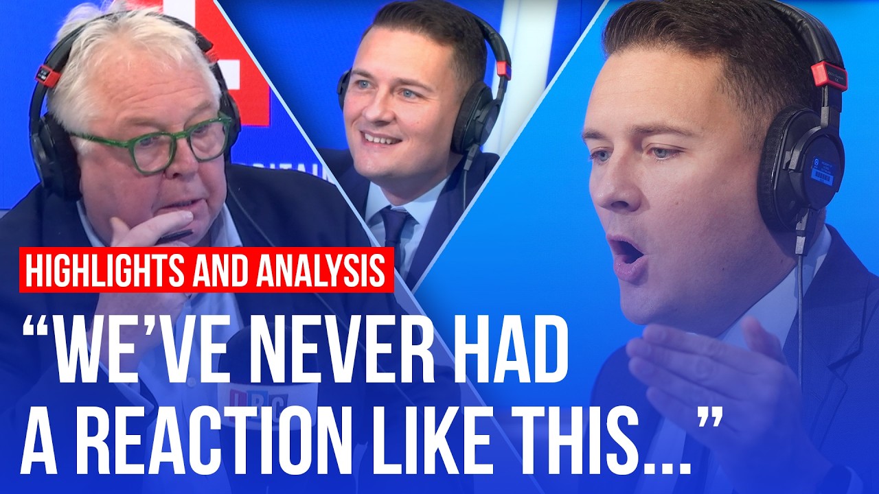 Reaction and highlights from Wes Streeting's phone-in with LBC
