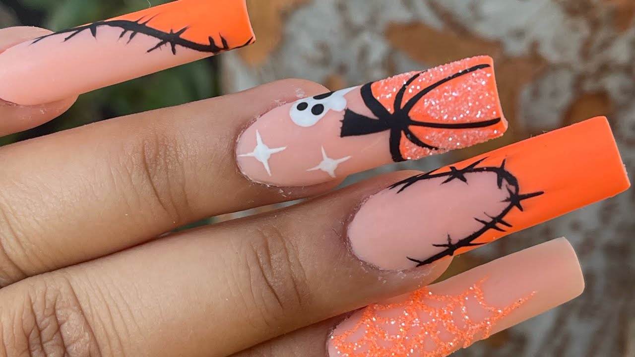 UÑAS DE HALLOWEEN 🎃/ Halloween acrylic nails  Jaayart