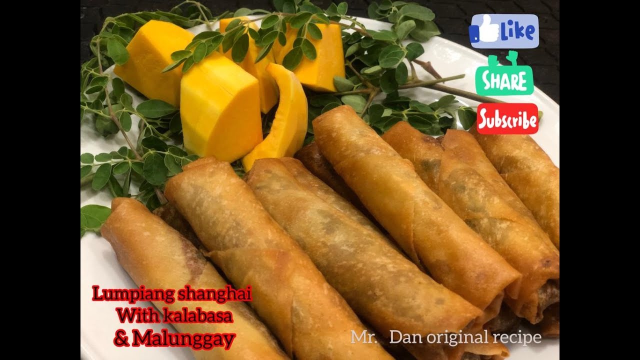 Lumpiang Shanghai with Kalabasa & Malunggay / Beef Recipe / Kalabasa Recipe / 3rd cooking vlog