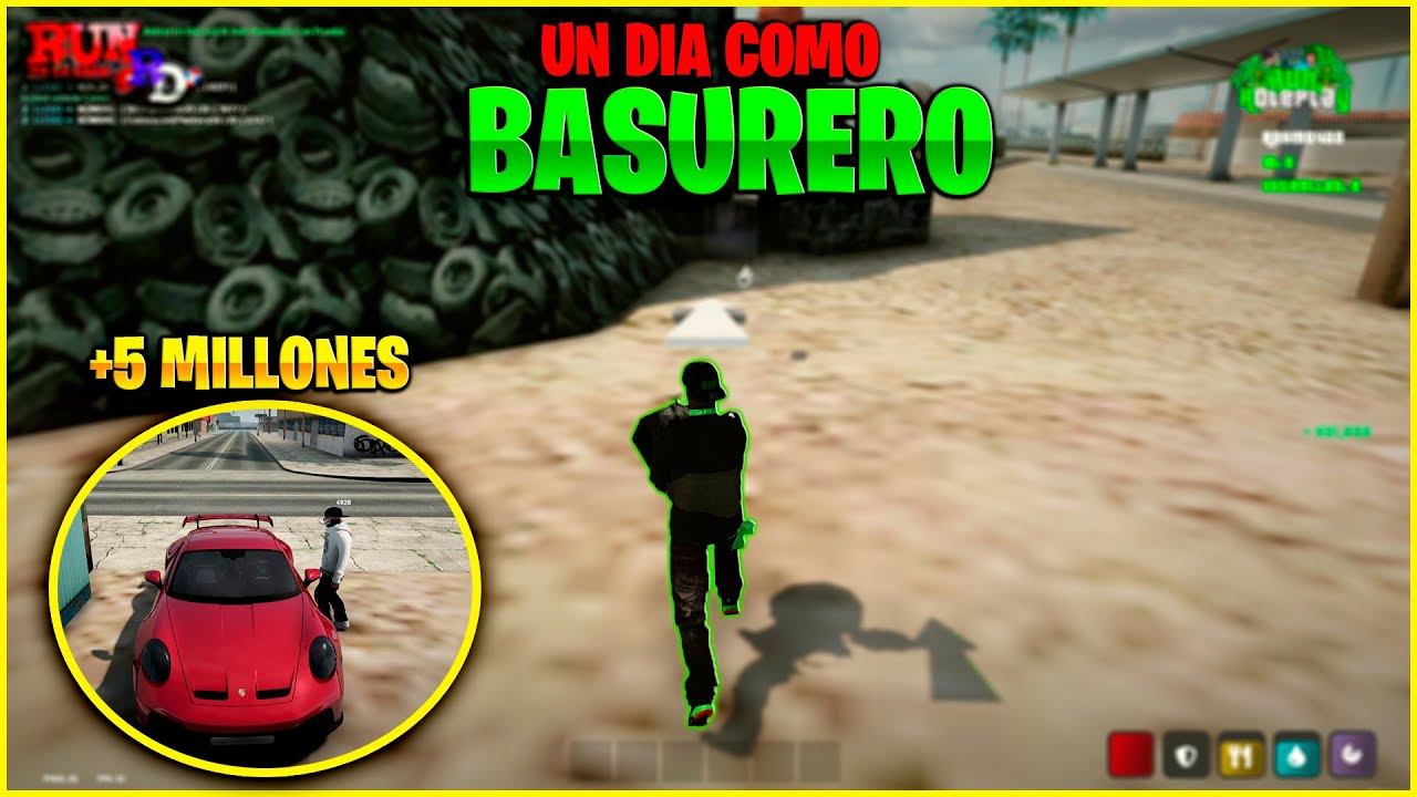 UN DIA COMO BASURERO EN MI SERVIDOR DE MTA MULTIPLAYER RUN ROLEPLAY - MTA RP