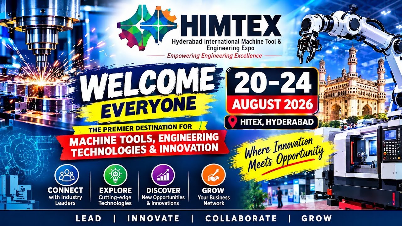 HIMTEX 2026 Begins At HITEX Launched By Swathi Chalamalasetty | Machine Tools,Robotics & Future Tech