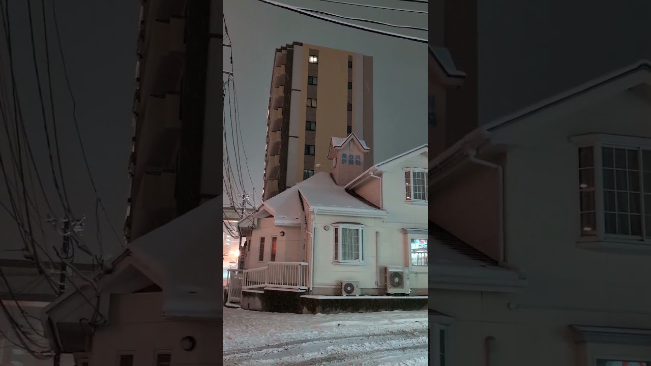 2024/02/22 仙台市泉中央の深夜の大雪の様子です… 