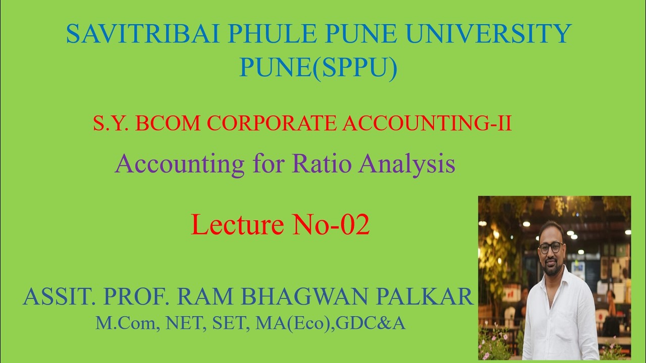 Accounting for Ratio Analysis SYBCOM SEM-IV