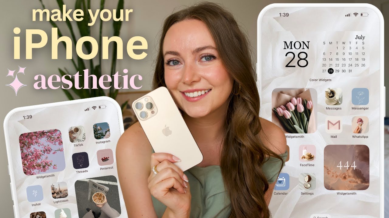 Aesthetic iPhone 16 Pro Max Transformation! *pinterest inspired* customization 🕊️