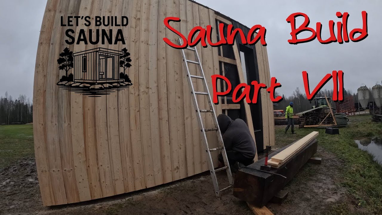 Sauna Build – Part 7: Finishing Exterior Walls, Painting & Roof Siding