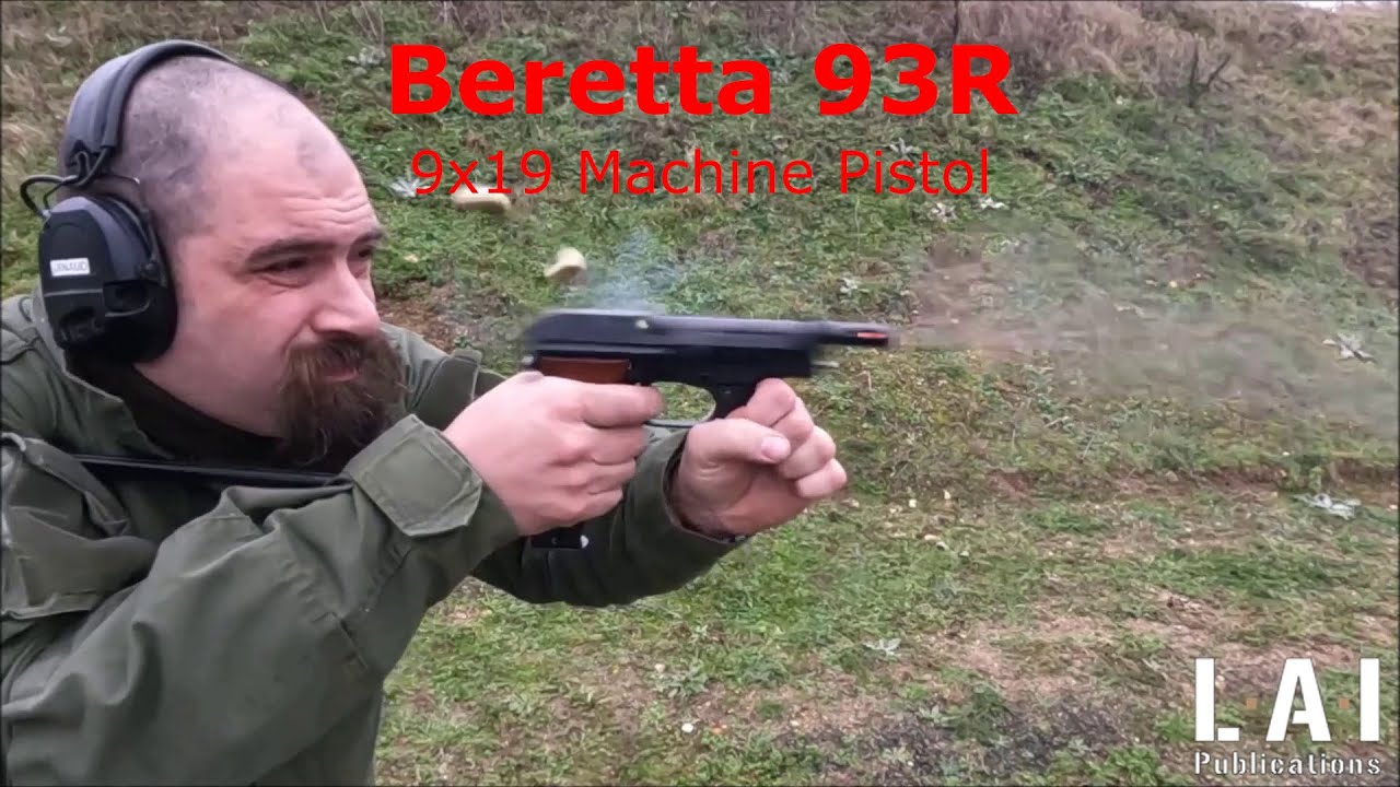 Beretta 93R : burst shooting (with slow motion)