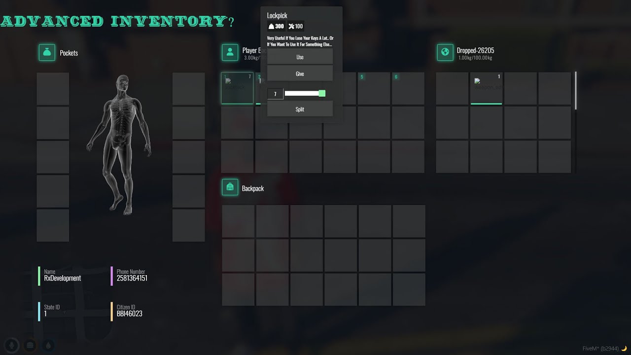QBCore Advanced Inventory??? | **Free Script** | Fivem Tutorial & Installation 2024 | RX Development