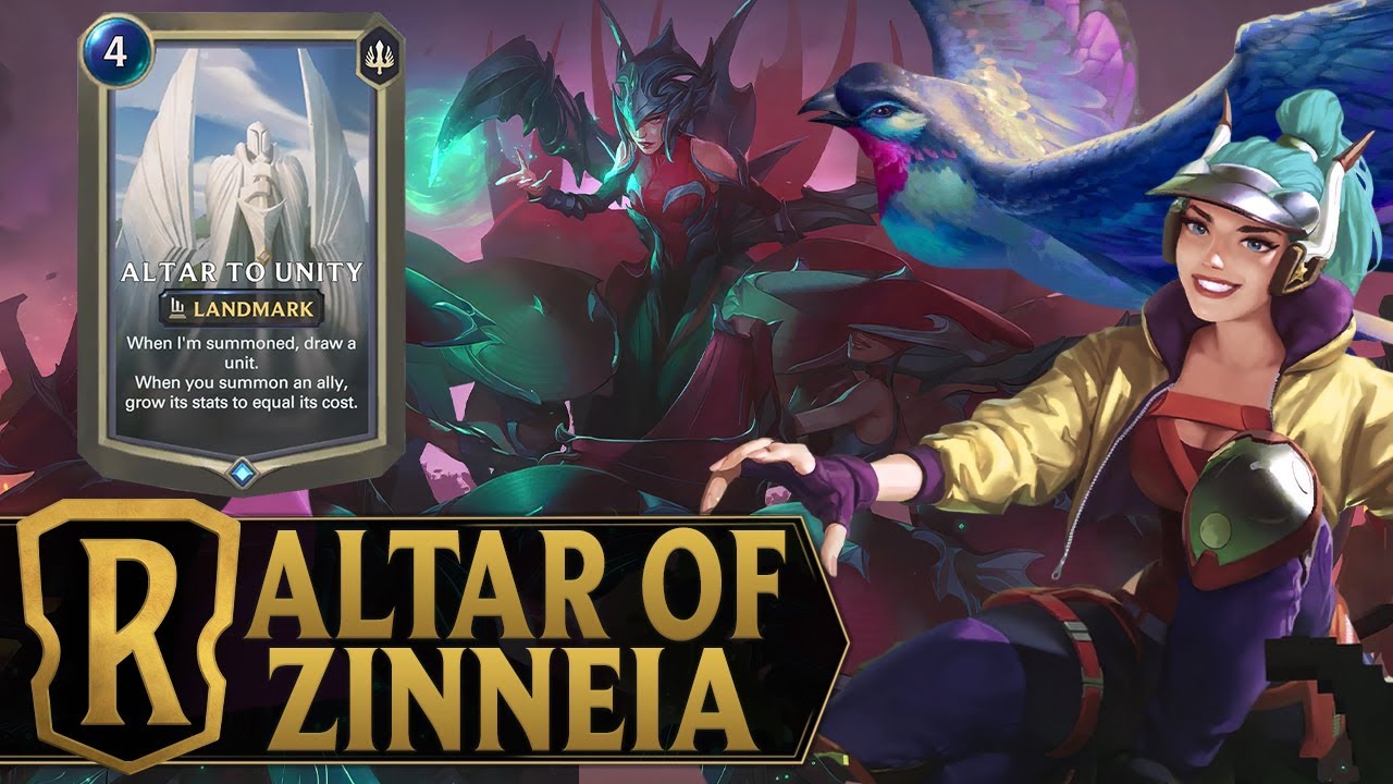 NO ONE WAS READY FOR ZINNEIA ! Quinn Altar To Unity Deck - Legends of Runeterra Eternal
