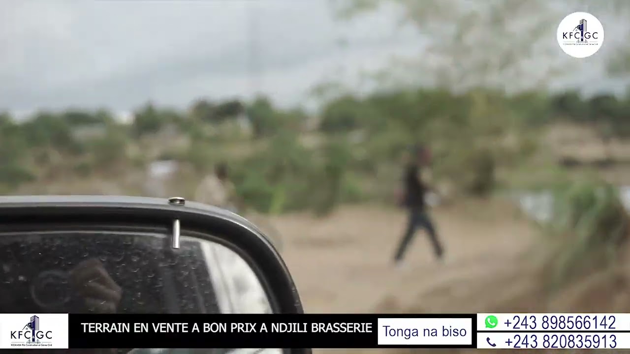 TERRAIN EN VENTE À N'DJILI BRASSERIE AVEC 5000$ ,ZUA NDAKU NA KFC GÉNIE CIVIL+243898566142