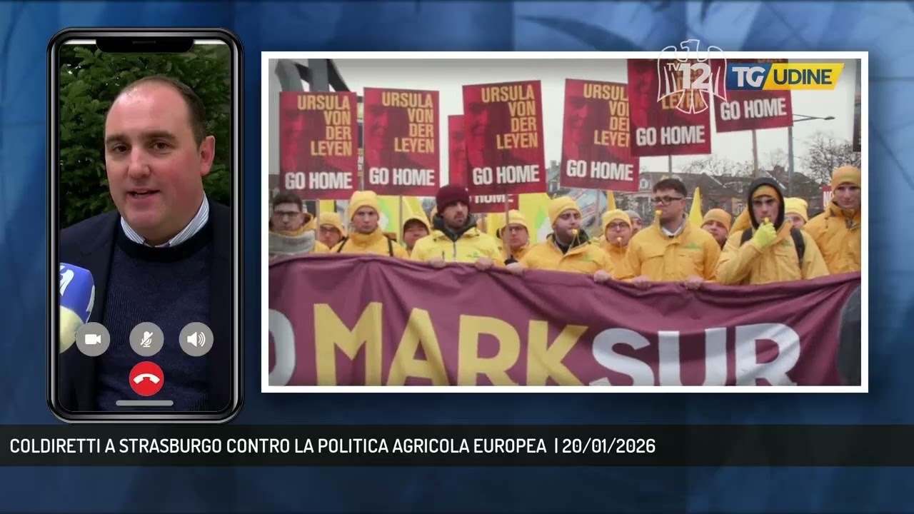 COLDIRETTI A STRASBURGO CONTRO LA POLITICA AGRICOLA EUROPEA  | 20/01/2026