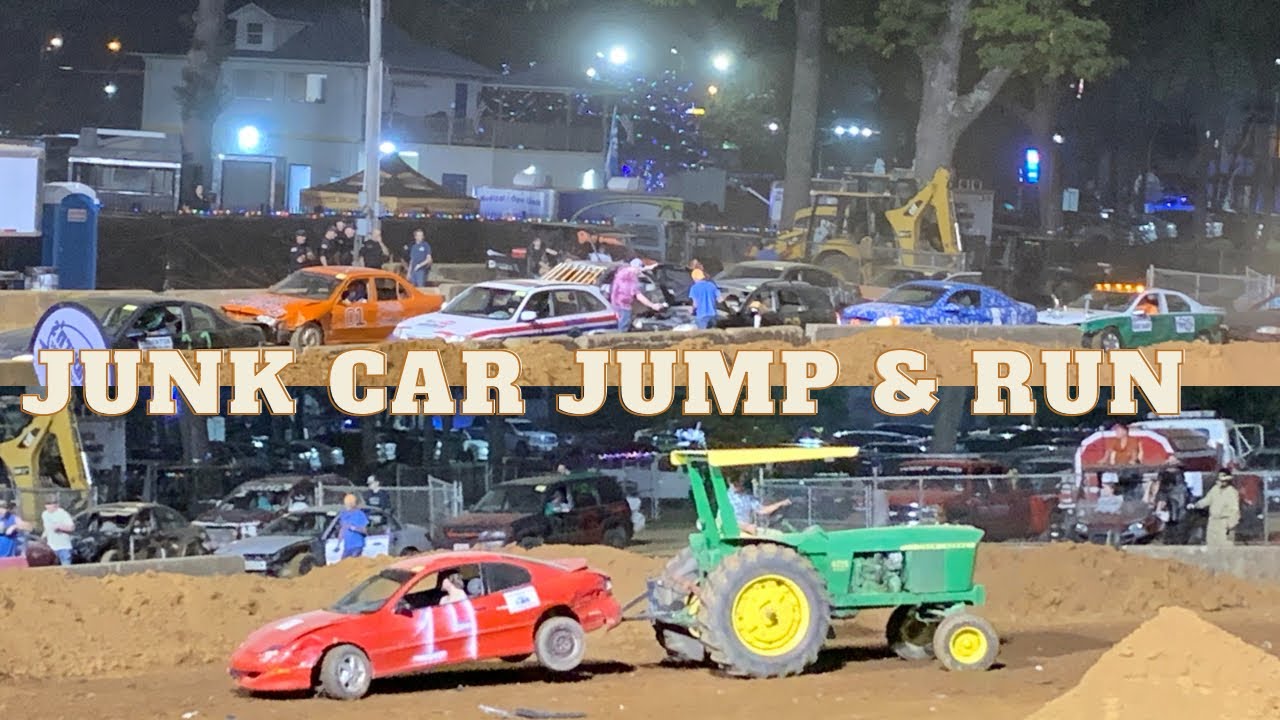 Mid TN District Fair Junk Car Jump and Run crash derby